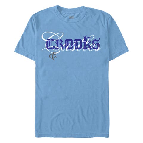 Men's Crooks & Castles Overlay Gothic Logo  Graphic T-Shirt