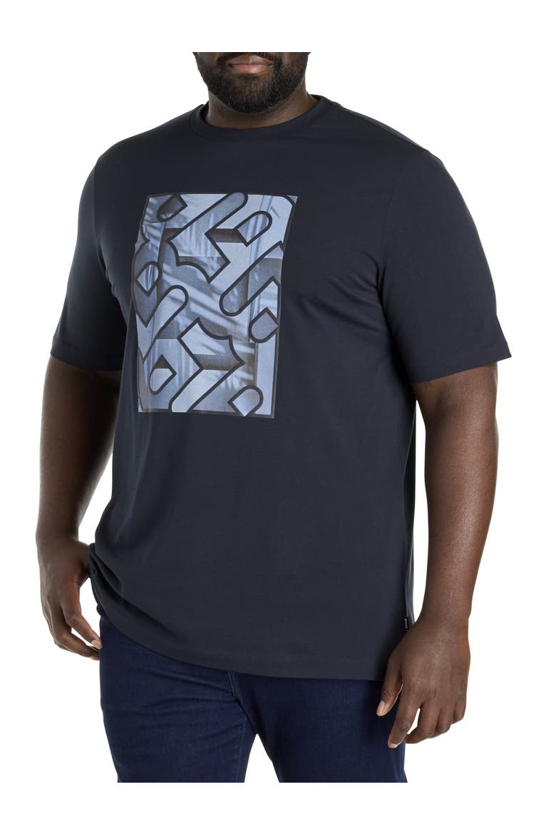 Big & Tall Taut 81 Graphic Tee, Main, color, DARK BLUE