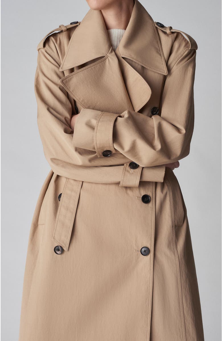 CO Oversized Trench in Cotton Twill, Alternate, color, 