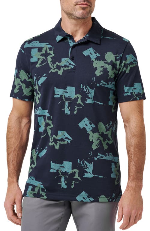 Travismathew Favorite Hello Cotton Blend Polo In Blue