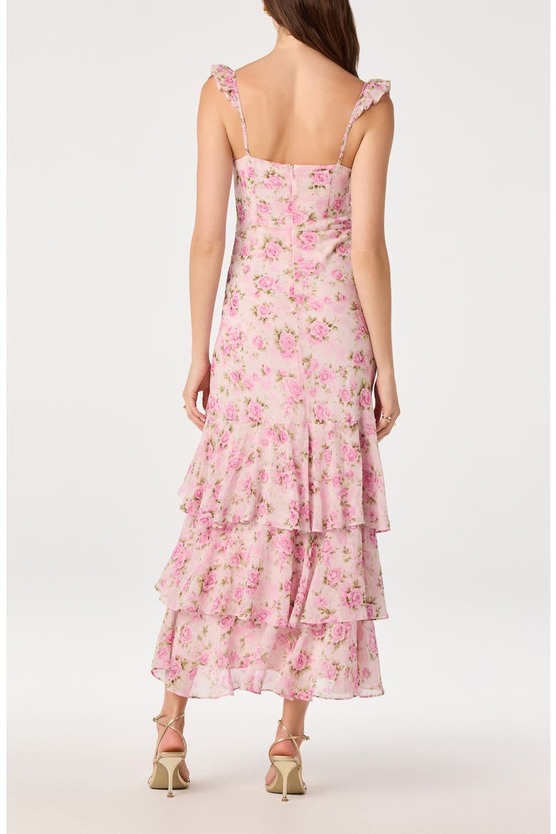 Alcina Polka Dot Maxi Dress, Alternate, color, PINK MULTI FLORAL