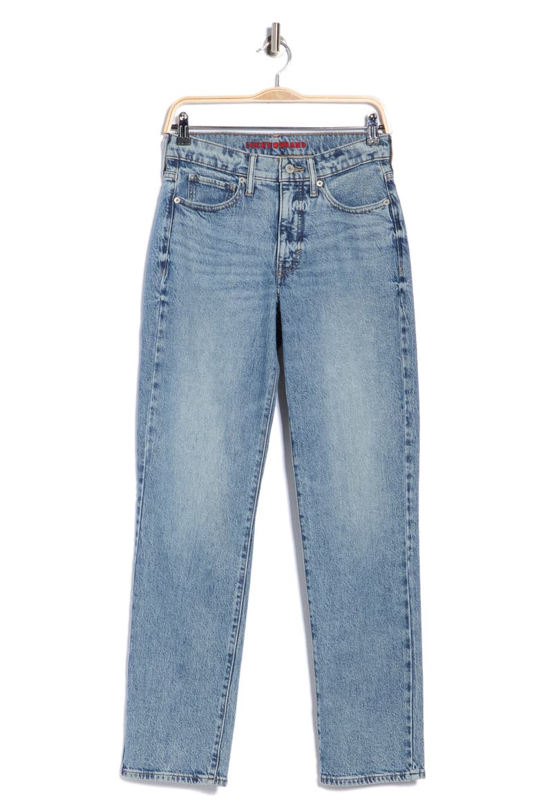 Zoe High Rise Straight Leg Jeans, Alternate, color, AVONDALE