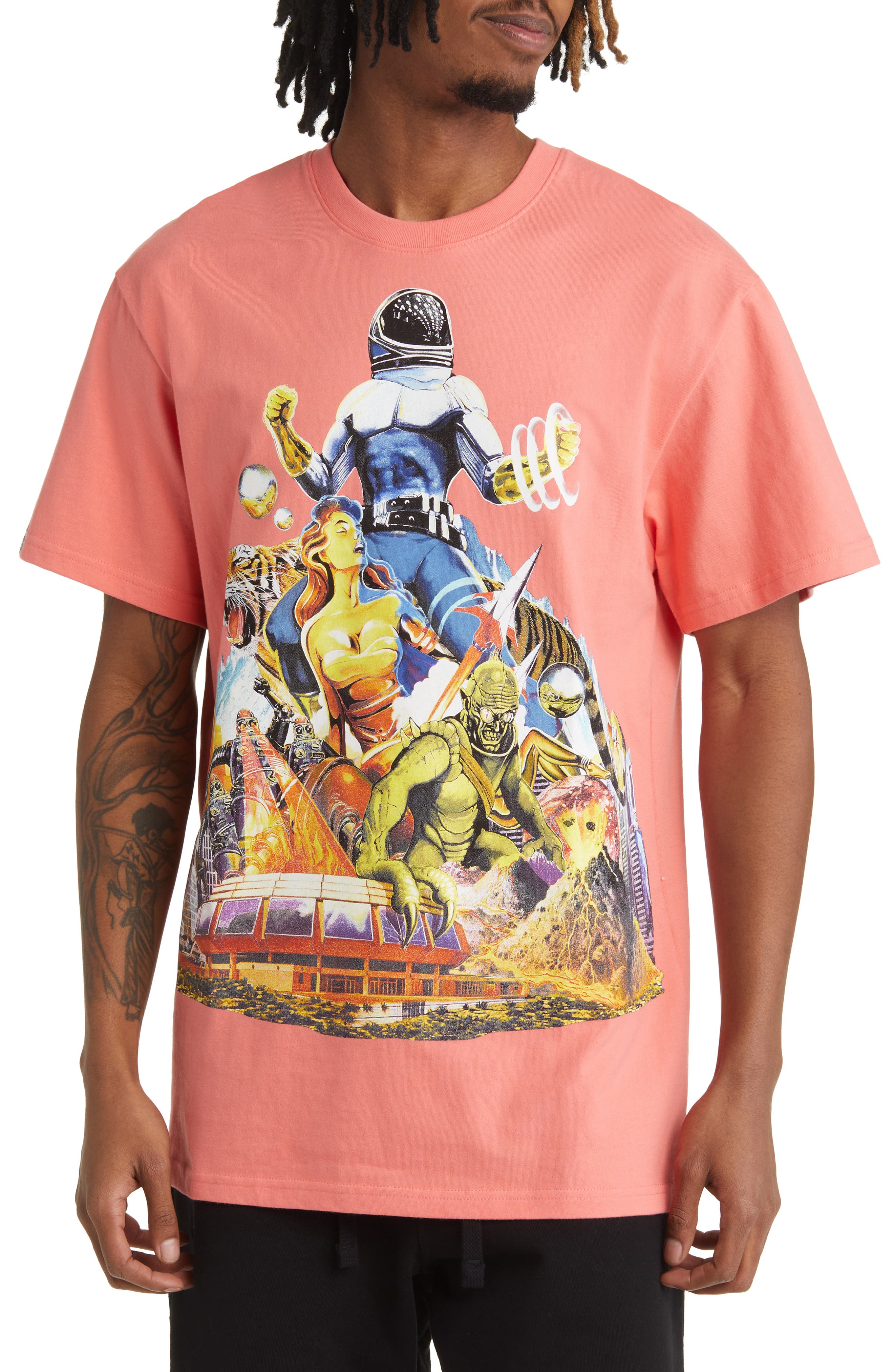 Billionaire Boys Club Invasion Oversize Cotton Graphic Tee (Men ...