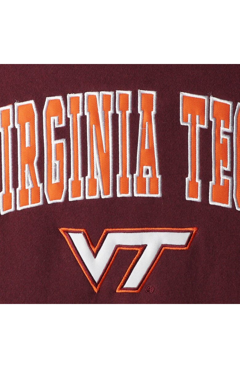 COLOSSEUM Youth Colosseum Maroon Virginia Tech Hokies 2-Hit Team Pullover Hoodie, Alternate, color,