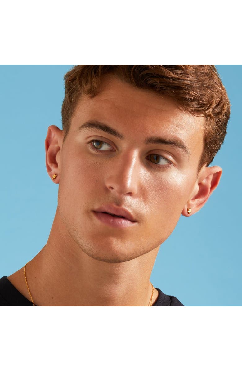 7879 Star Stud Earrings, Alternate, color, Gold 9K