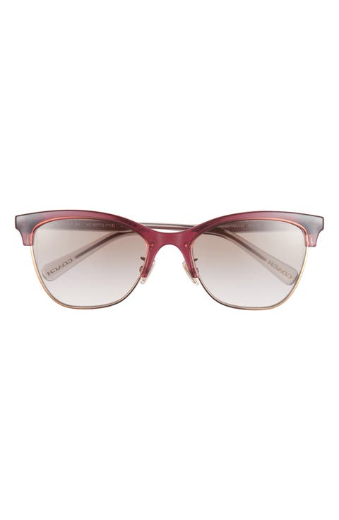 55mm Gradient Round Sunglasses