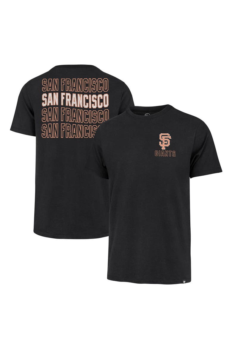 Men's '47 Black San Francisco Giants Hang Back Franklin T-Shirt, Main, color, Black
