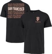 '47 Men's '47 Black San Francisco Giants Hang Back Franklin T-Shirt