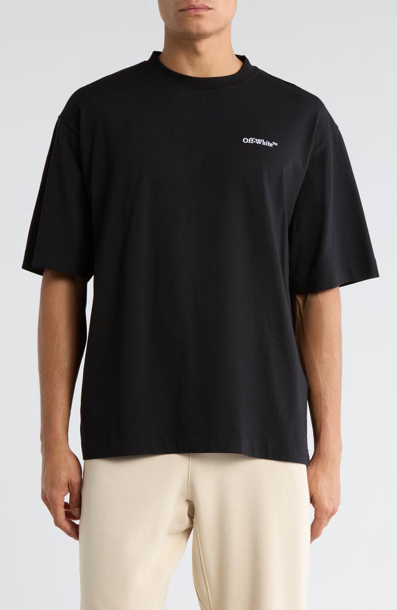 Off-White Tattoo Arrow Skate Graphic T-Shirt, Main, color, Black And White