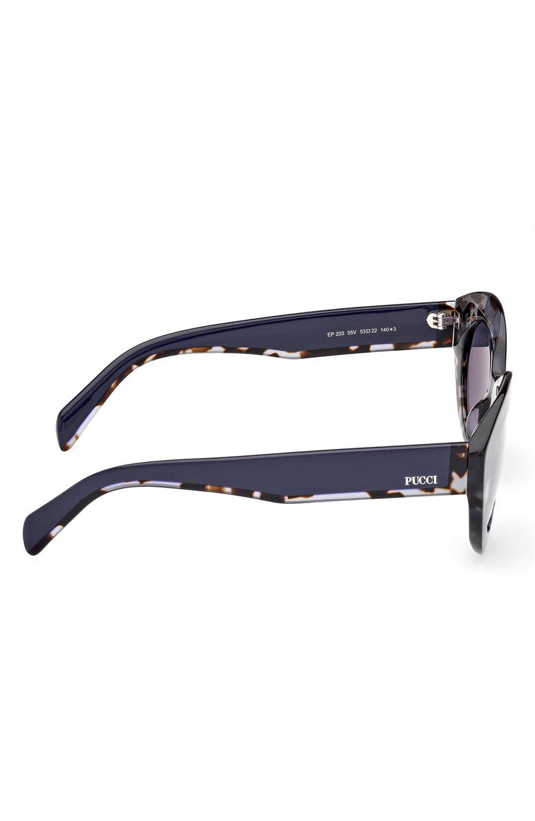 Emilio Pucci 53mm Cat Eye Sunglasses, Alternate, color, 