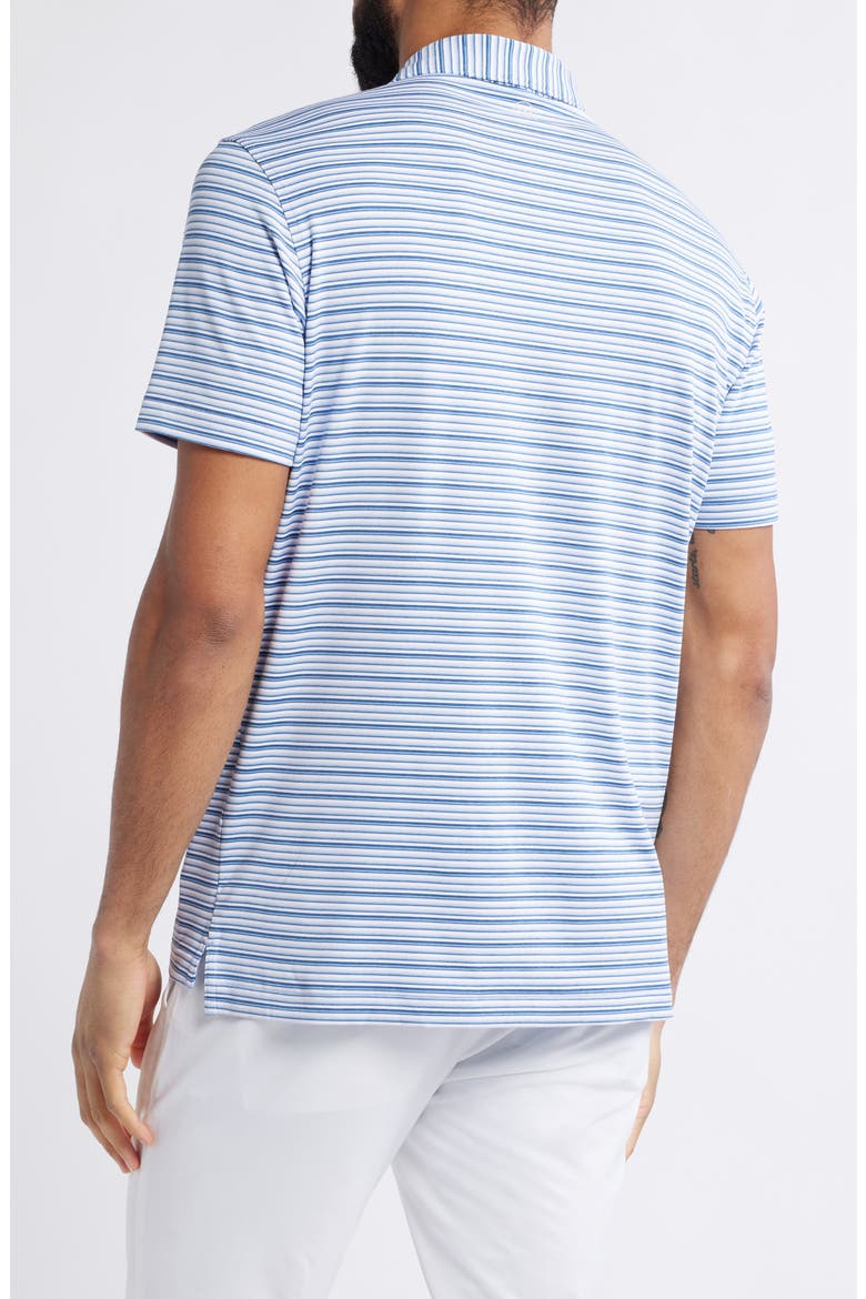 Crown Crafted Cadence Stripe Performance Polo, Alternate, color, LAVENDER MOON