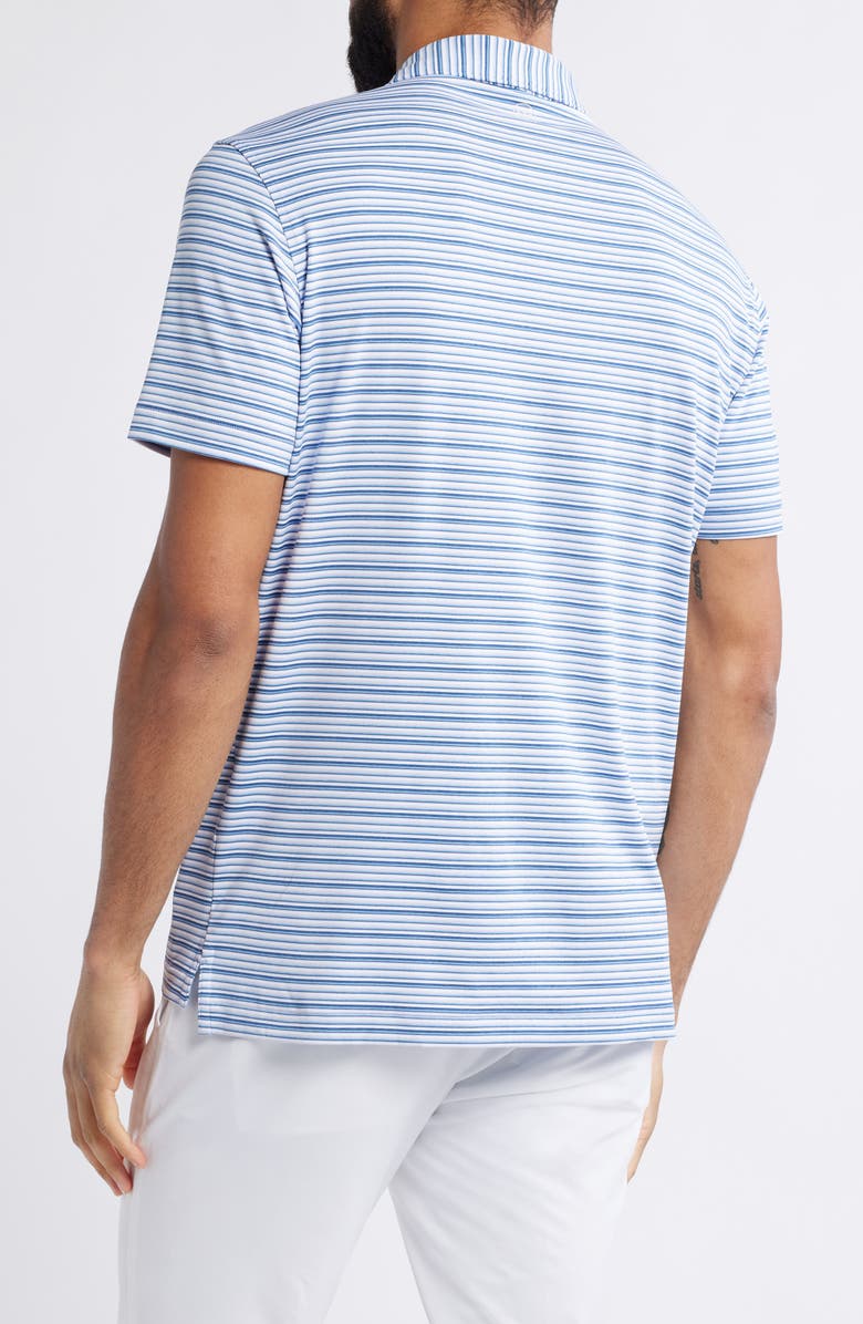 Peter Millar Crown Crafted Cadence Stripe Performance Polo, Alternate, color, Lavender Moon