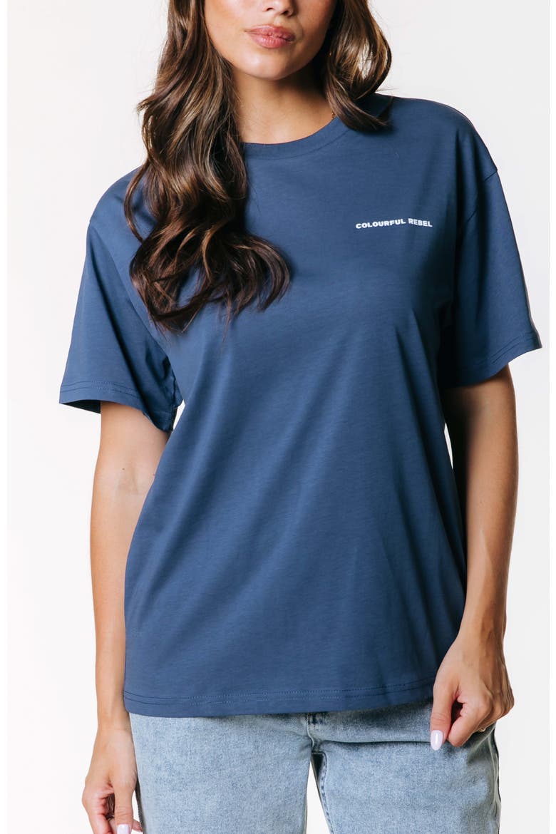 Sand and Dust Tour Loosefit Tee, Main, color, Denim blue