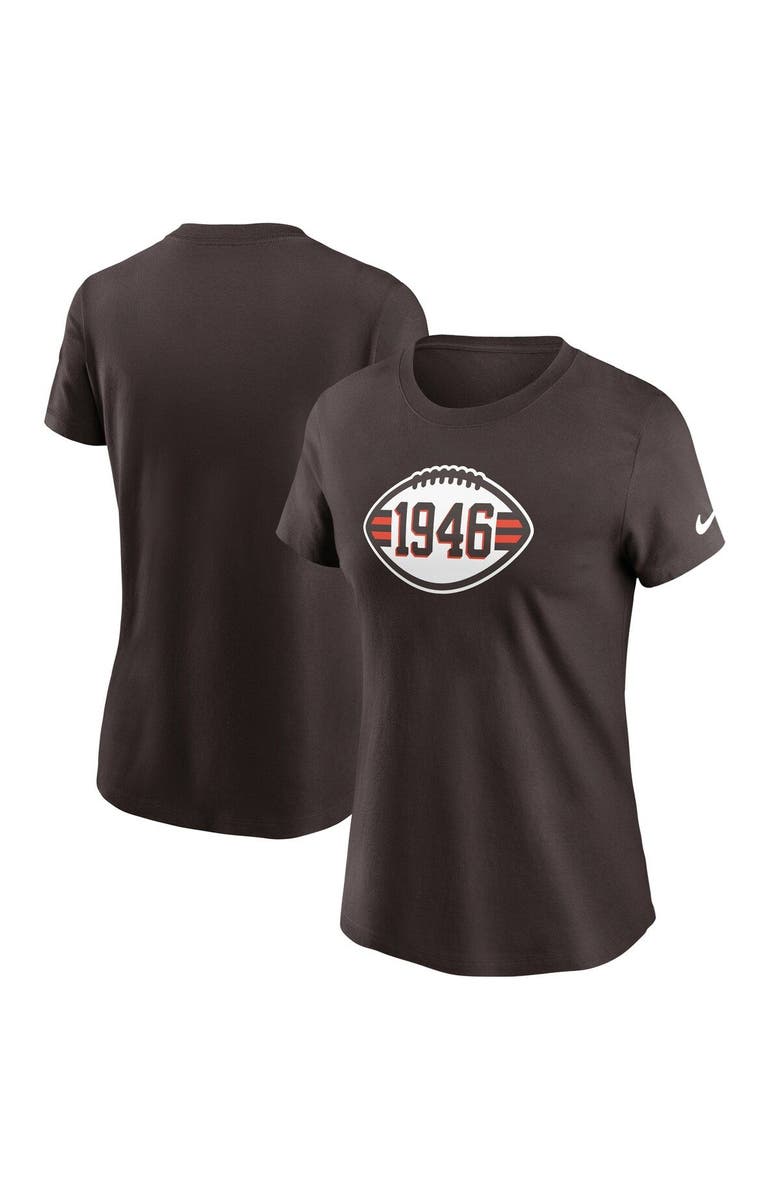 Nike Women's Nike Brown Cleveland Browns 1946 T-Shirt, Main, color, 