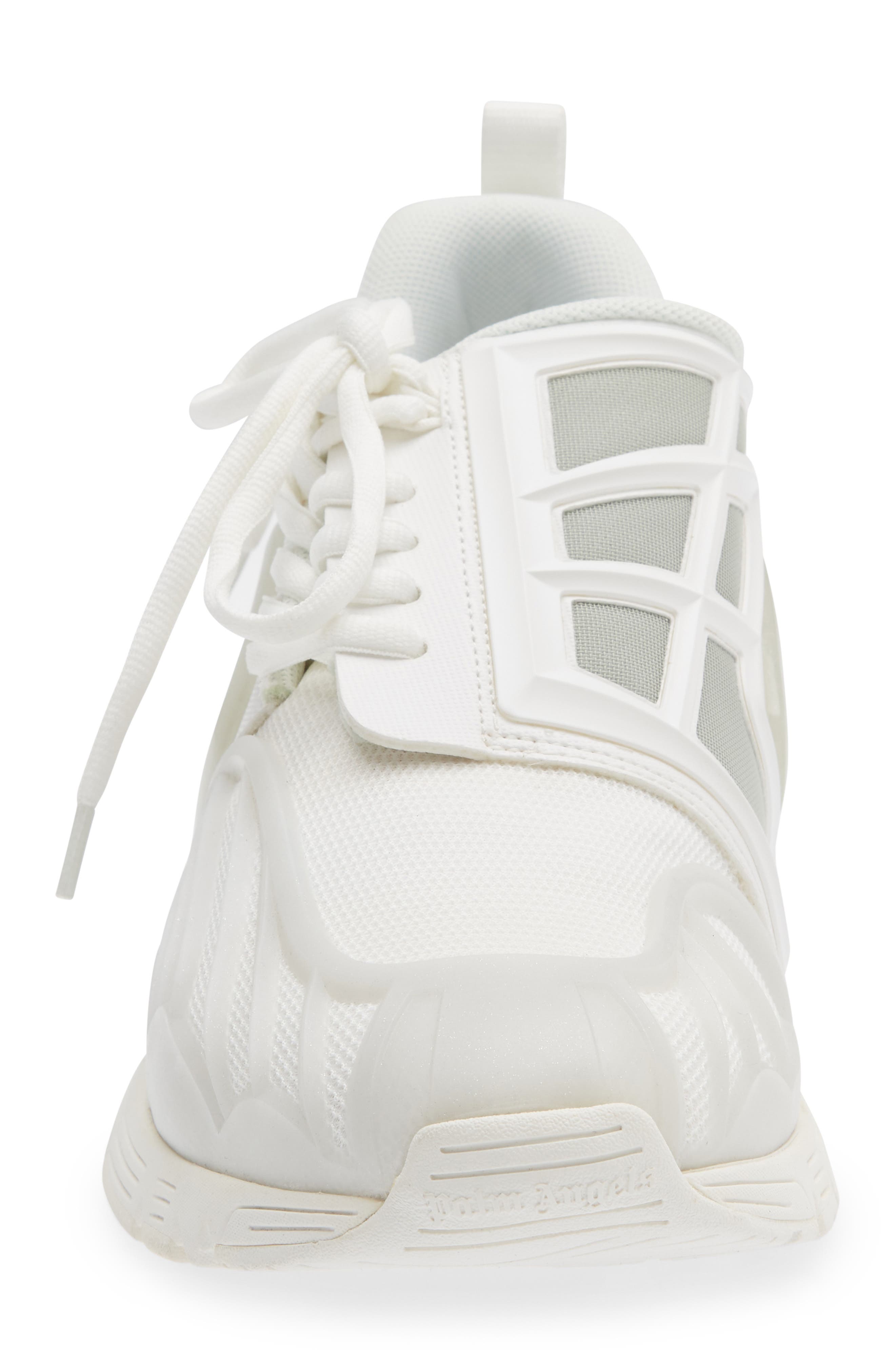 Palm Angels Racing Palm Web Sneaker, Alternate, color, White