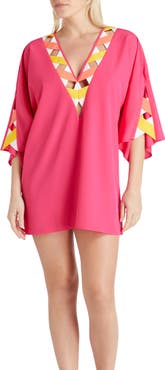 VALIMARE Mallorca Cross Bandage Cover-up Tunic Dress