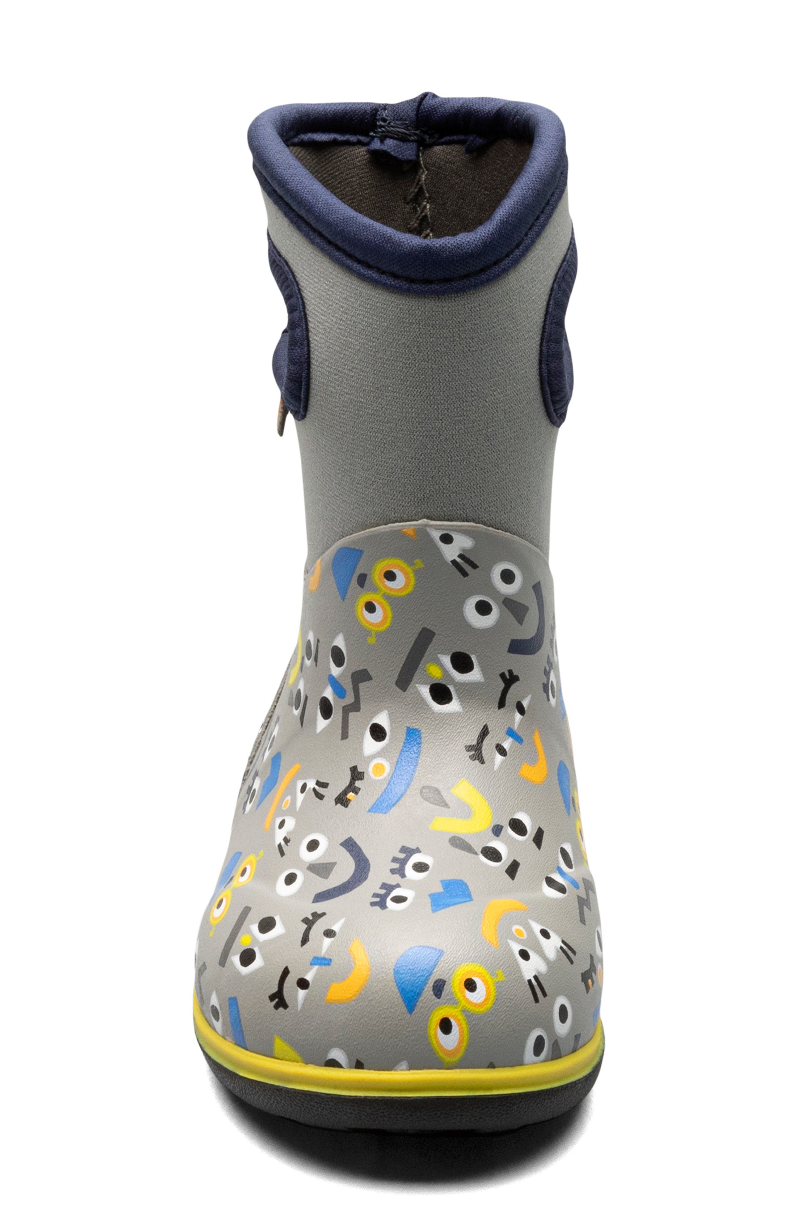 Bogs Kids' Print Waterproof Rain Boot, Alternate, color, 