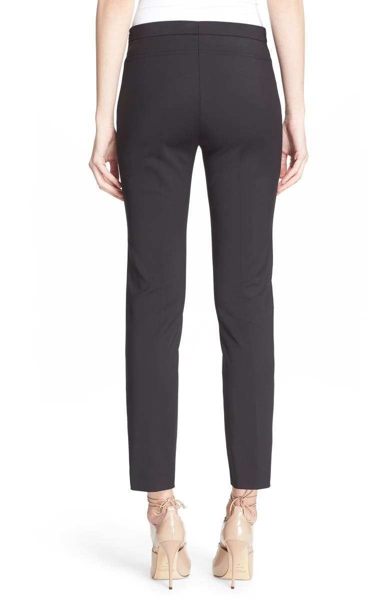 Akris punto Franca Techno Cotton Blend Pants, Alternate, color, Black