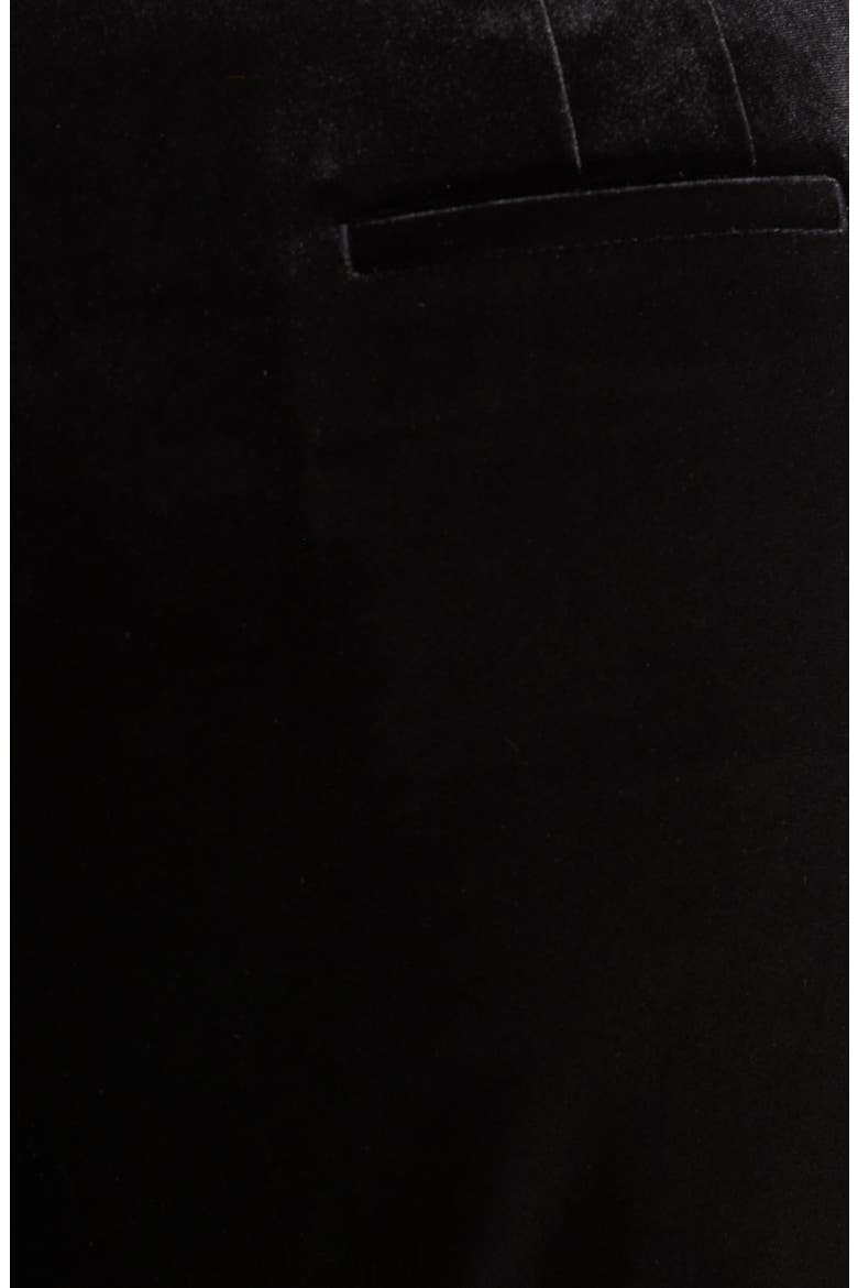 Velvet Classic Pants, Alternate, color, BLACK