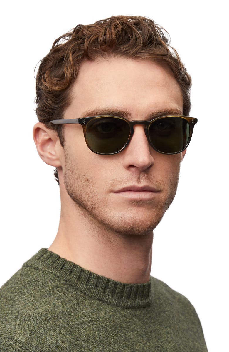 Oliver Peoples Finley Esquire 51mm Square Sunglasses, Alternate, color, Dark Brown