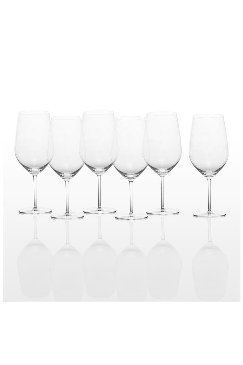 Schott Zwiesel Set of 6 Forté Claret Goblets, Alternate, color, CLEAR
