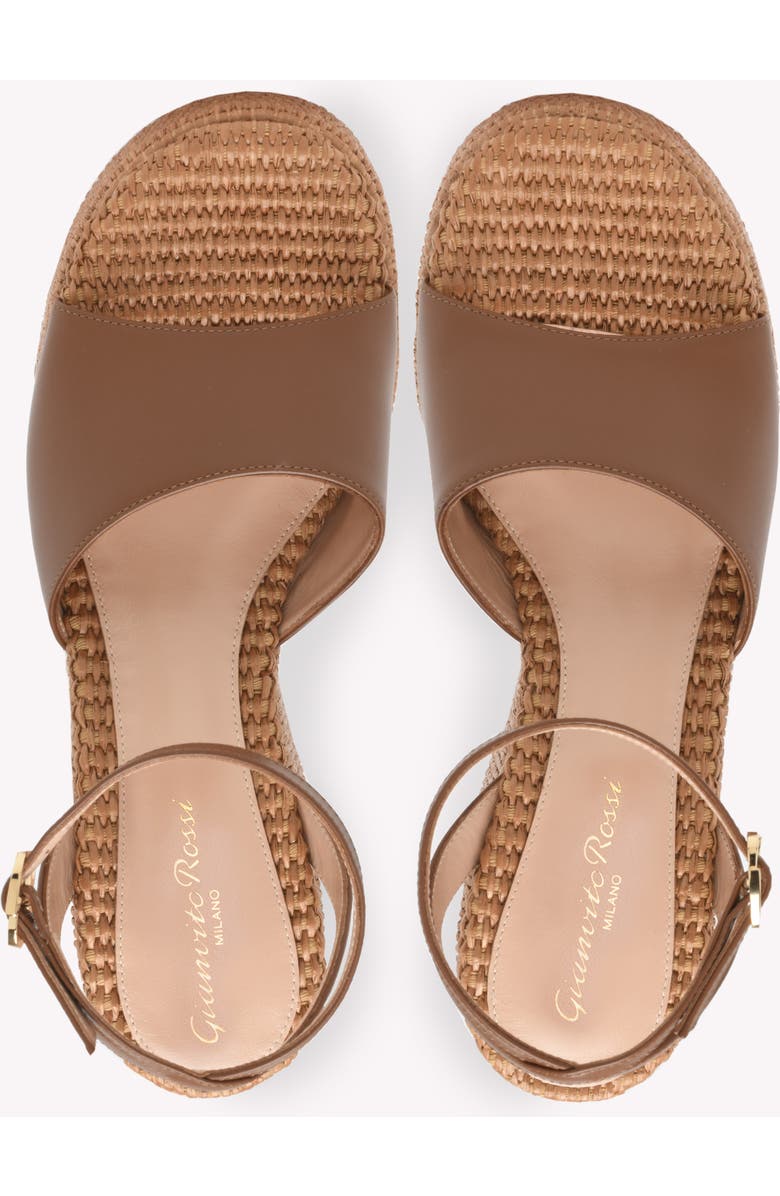 Gianvito Rossi Thalia Sandal, Alternate, color, Brown Leather