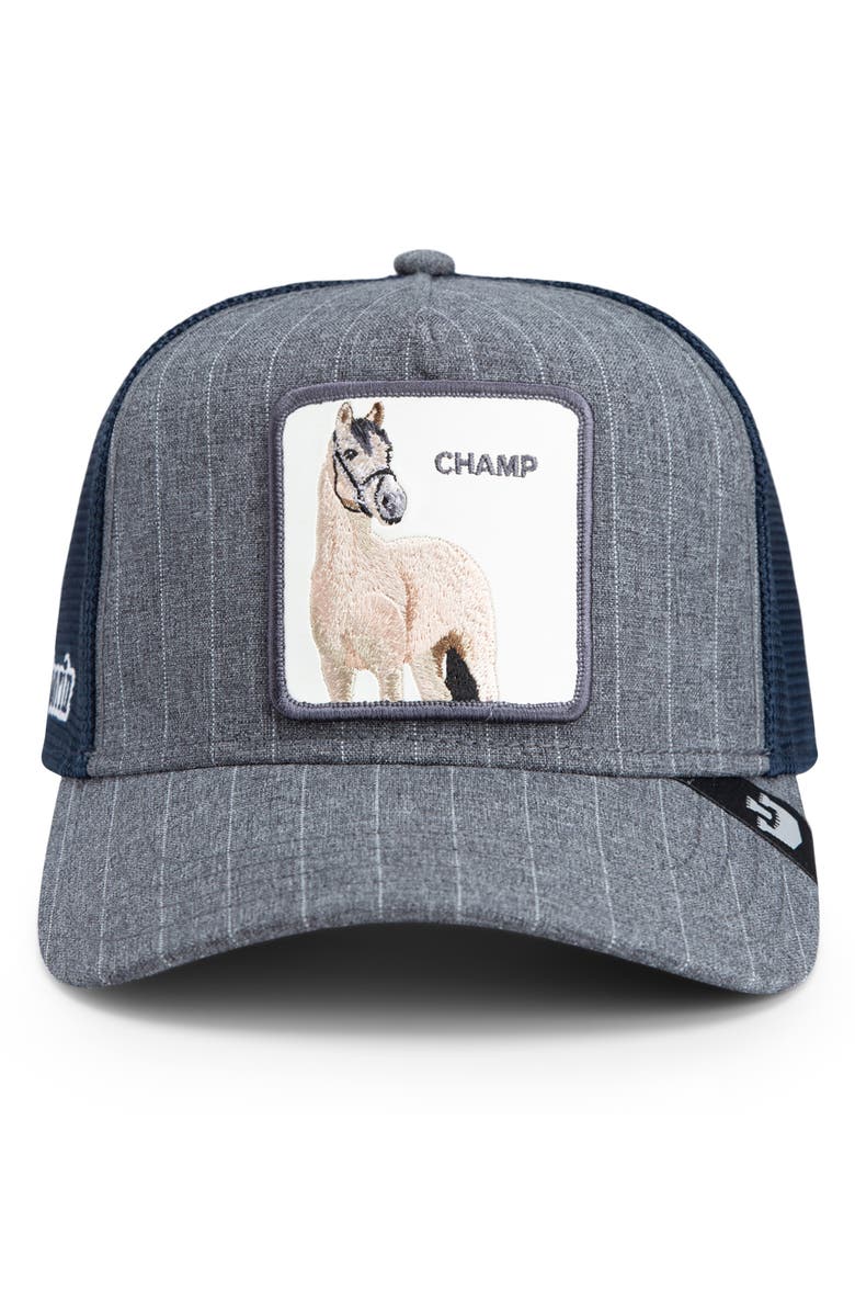 Goorin Bros. Suited Champ Snapback Trucker Hat, Alternate, color, Navy