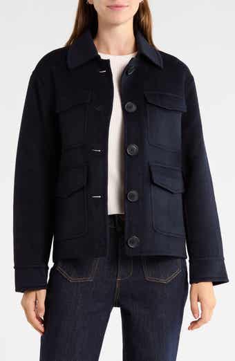 Wool Blend Collared Jacket