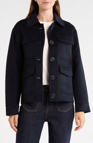 JASON WU Wool Blend Collared Jacket