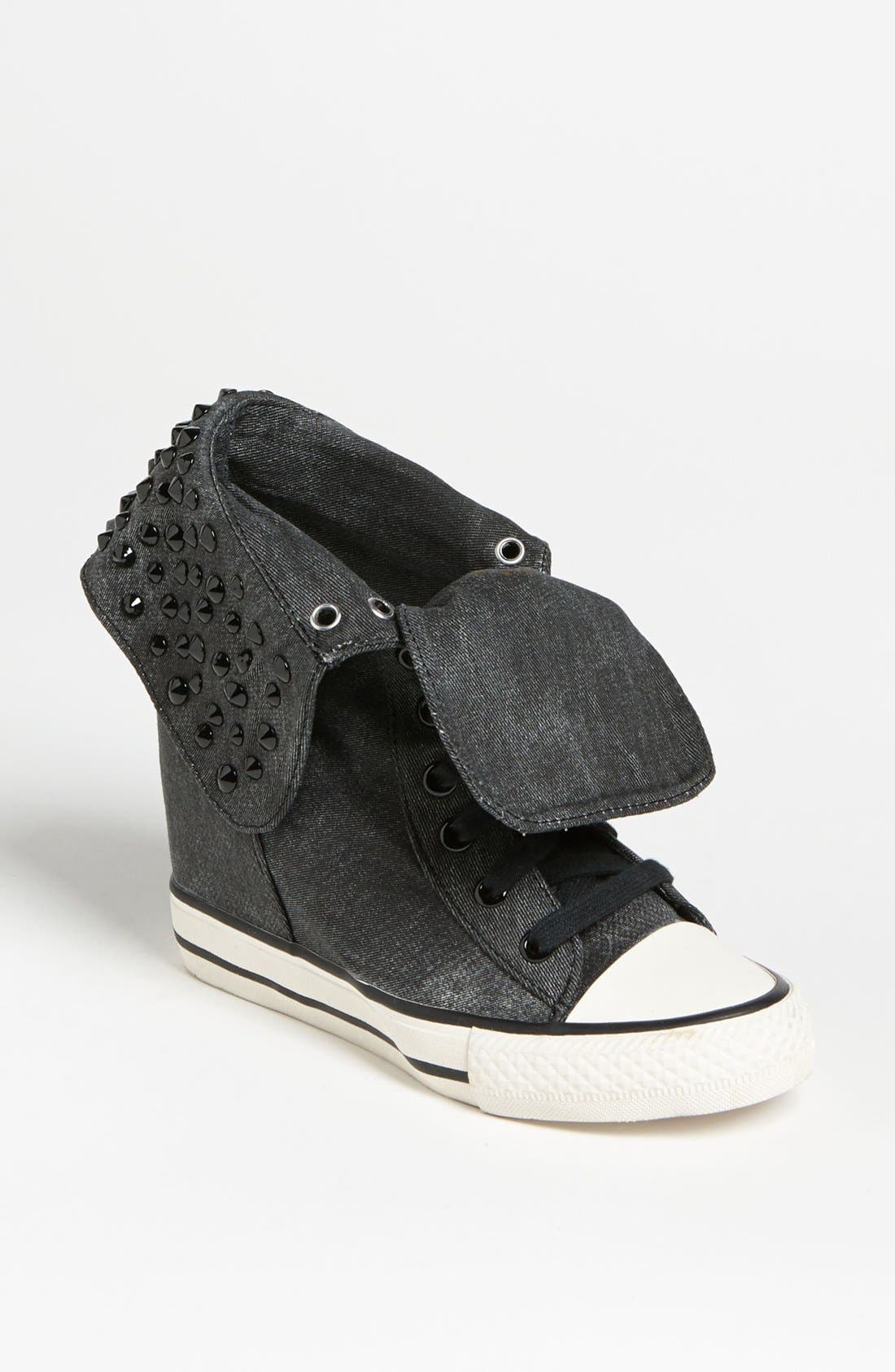 by Zigi 'Cavity' Wedge Sneaker, Main, color, BLACK