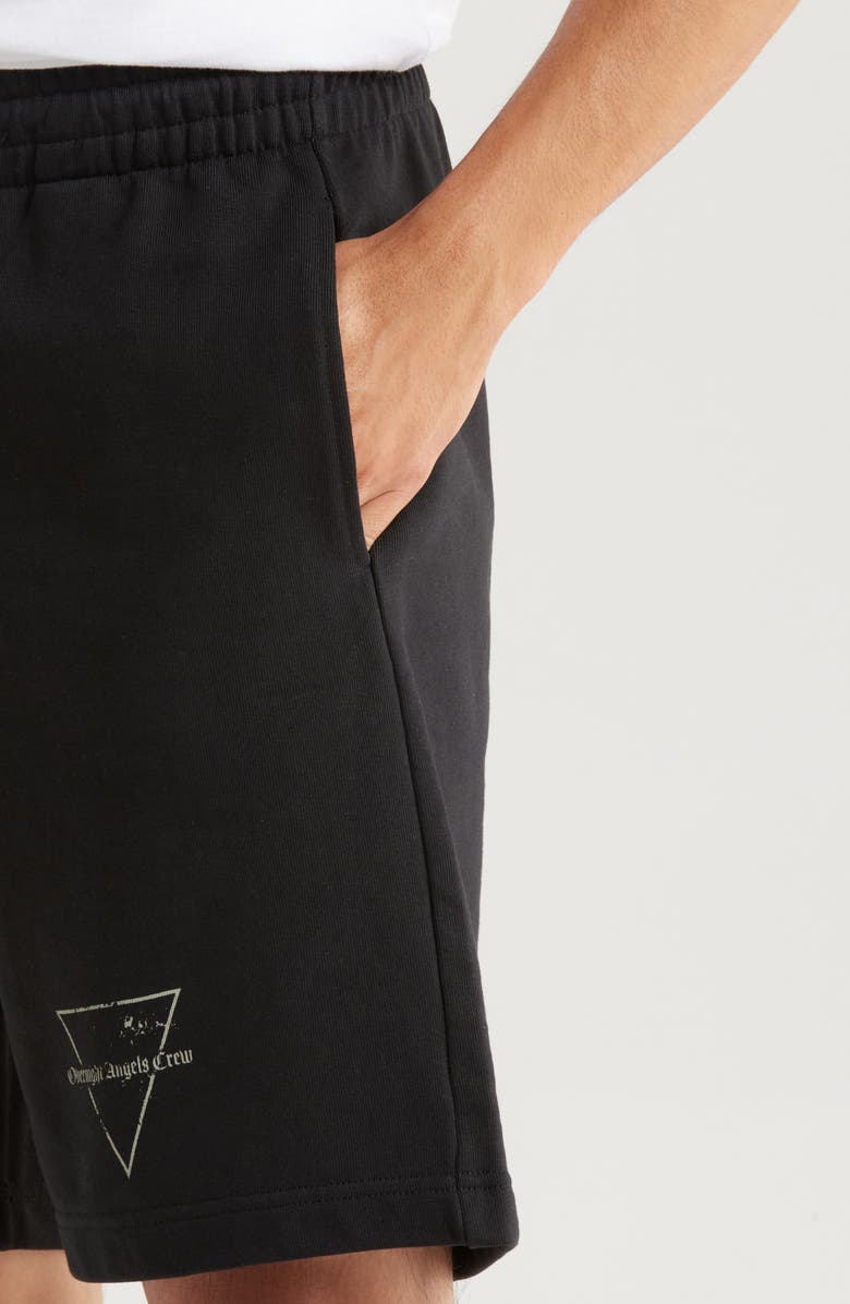 OVERNIGHT ANGELS CREW Hysteria Knit Cotton Drawstring Shorts, Alternate, color, 