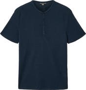 John Varvatos Egon Texture Knit Short Sleeve Henley