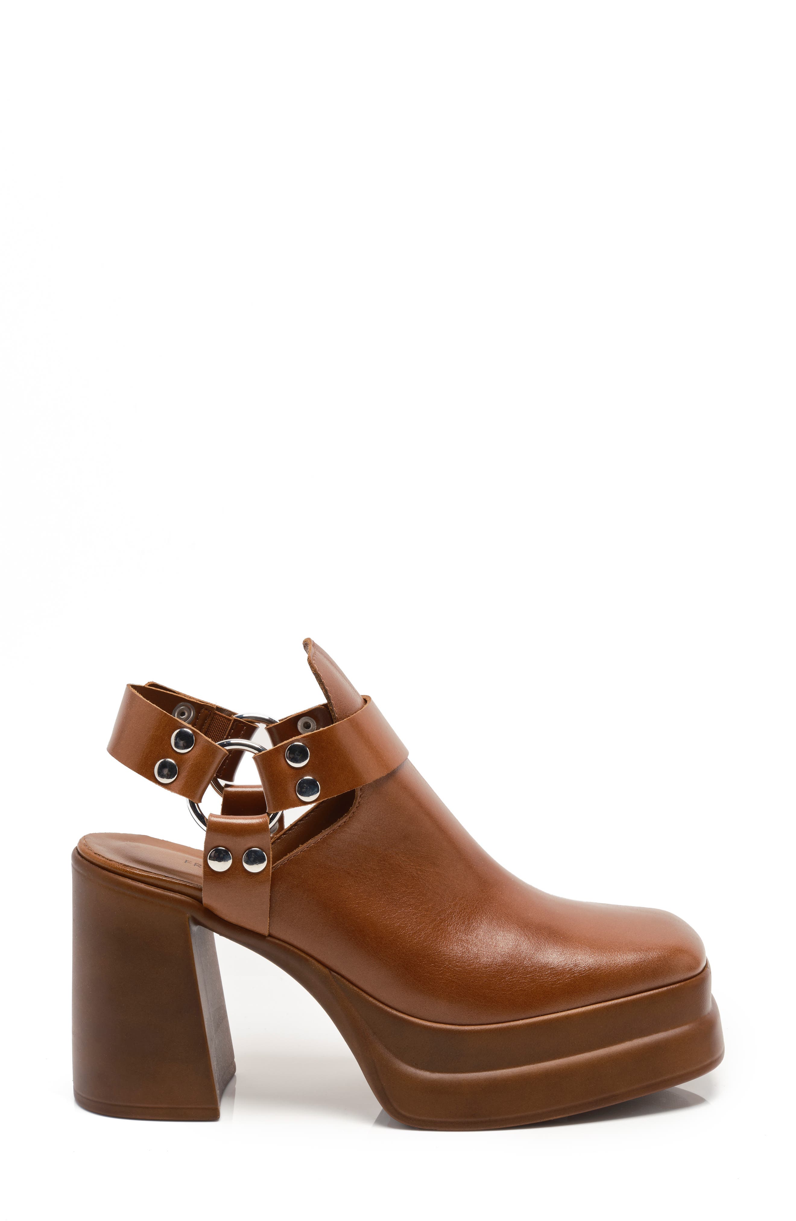 Hybrid Harness Platform Bootie, Alternate, color, CHESTNUT LEATHER