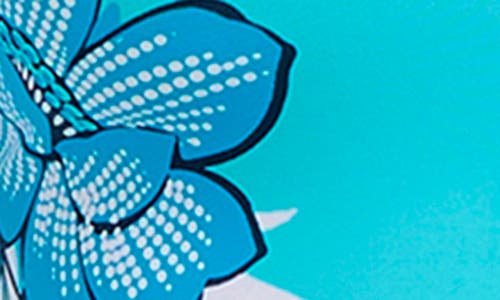 Bleu Rod Beattie Rod Beattie Long Sleeve Zip-up Rashguard In Blue