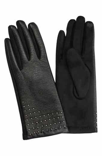 MARCUS ADLER Studded Faux Leather Gloves