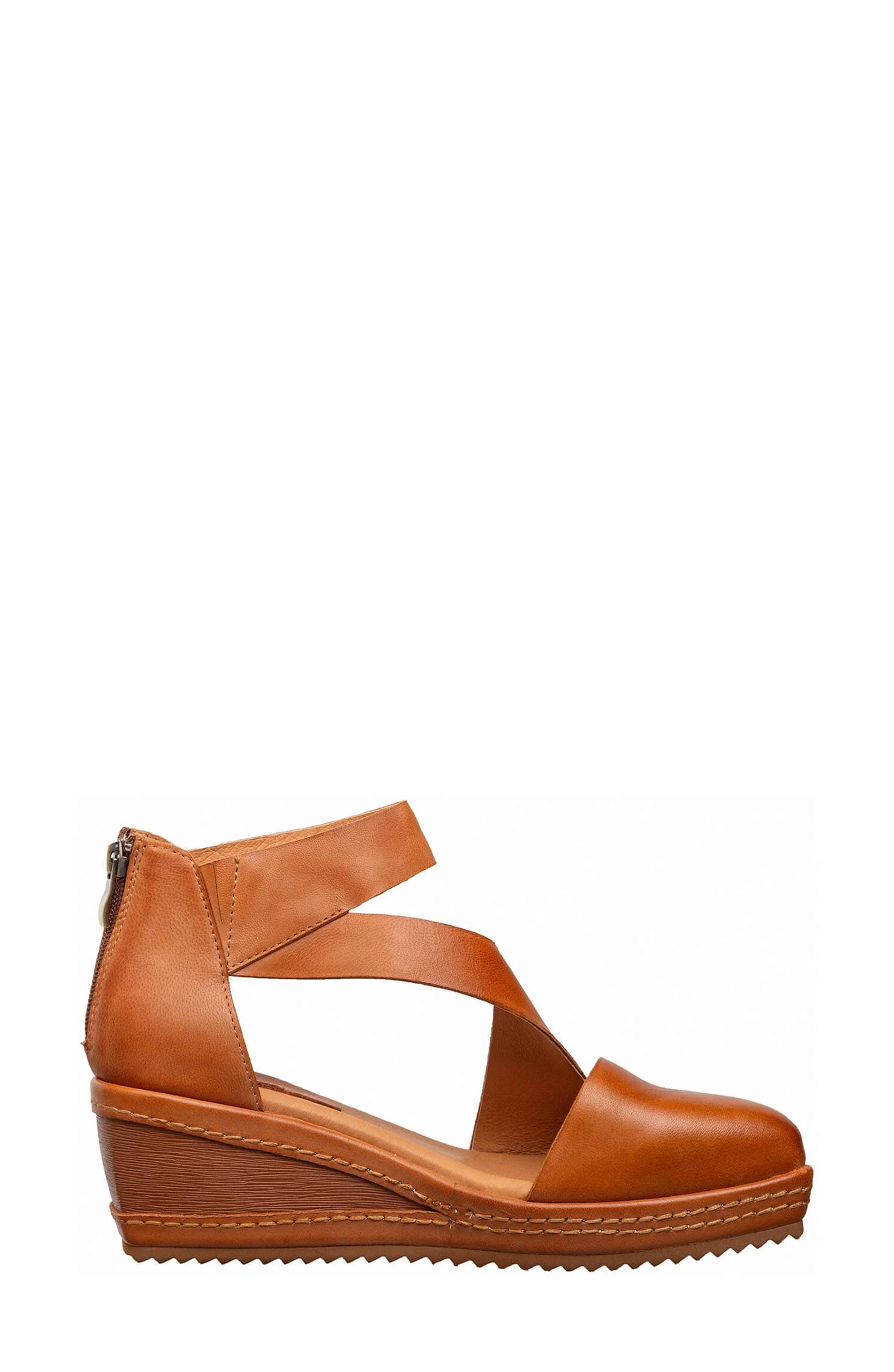 Suki Wedge Sandal, Alternate, color, CAMEL