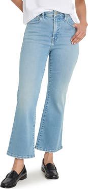 Good American Soft-Tech Good Legs Crop Mini Bootcut Jeans
