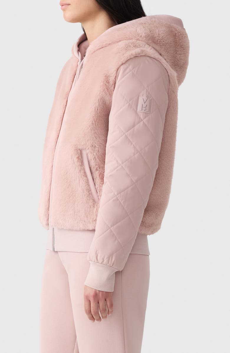 Mackage Gwendal Reversible Hooded Jacket, Alternate, color, Sepia Rose