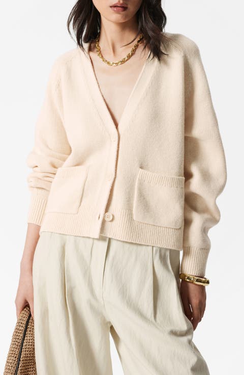 Patch Pocket Wool & Cotton Cardigan