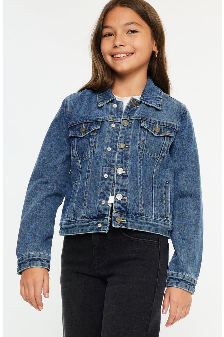 Jen Denim Jacket, Alternate, color, Dark Wash