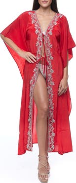 RANEES Embellished Longline Duster