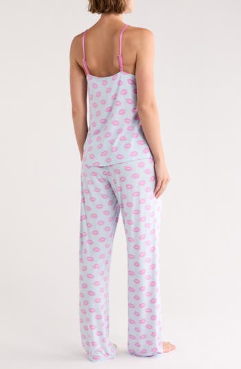 Lovely Dreams Lipstick Print Pajamas