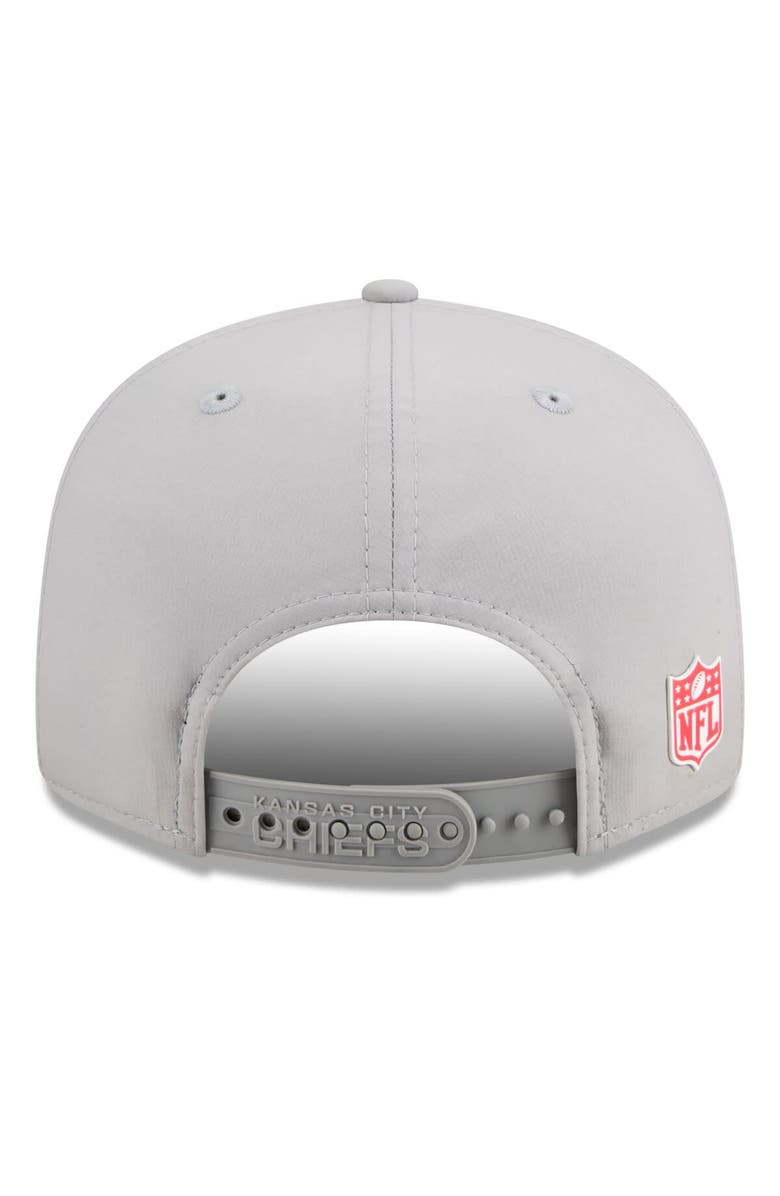 New Era Men's New Era Gray Kansas City Chiefs 2025 Sideline Split Panel 9FIFTY Snapback Hat, Alternate, color, Gray