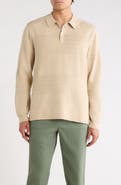 Marine Layer Rugby Cotton Blend Polo Sweater