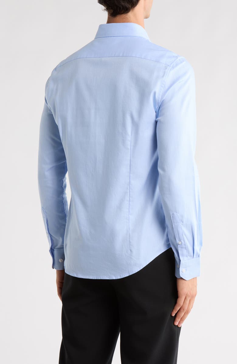 DENIM AND FLOWER Solid Oxford Button-Up Shirt, Alternate, color, Light Sky Blue