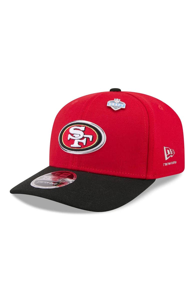 Men's New Era  Scarlet/Black San Francisco 49ers 2026 NFL Draft 9SEVENTY Adjustable Hat, Main, color, Scarlet