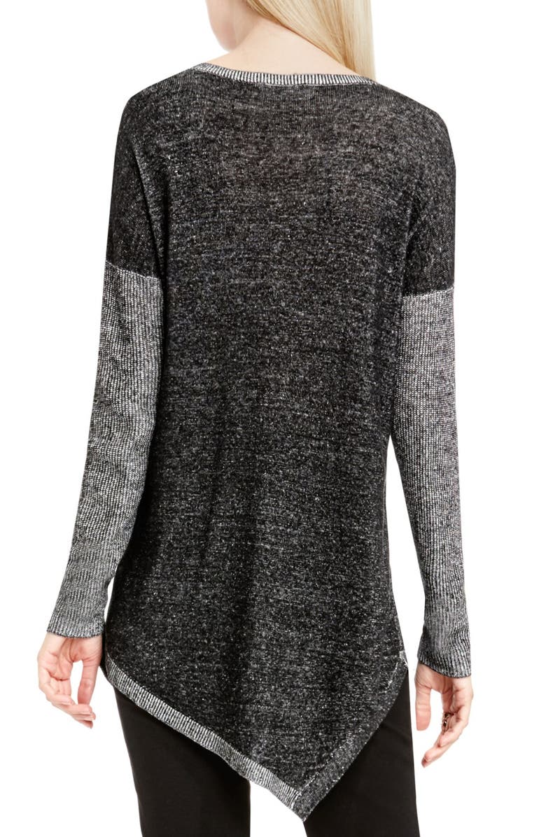Two by Vince Camuto Asymmetrical Hem Sweater, Alternate, color,
