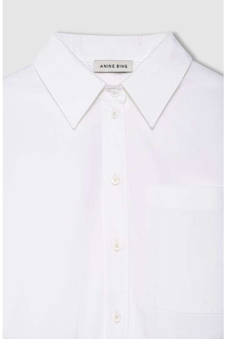 Scott Cropped Shirt, Alternate, color, White
