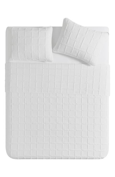 Square Solid 3-Piece Quilt Set