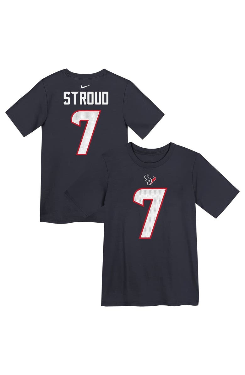 Nike Preschool Nike C.J. Stroud Navy Houston Texans Player Name & Number T-Shirt, Main, color, Navy